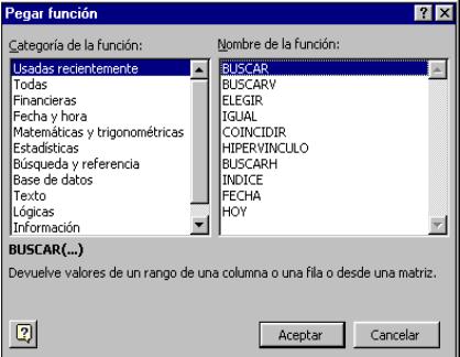 Pegar funci�n
