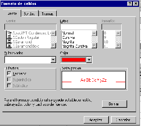 Formato de celdas