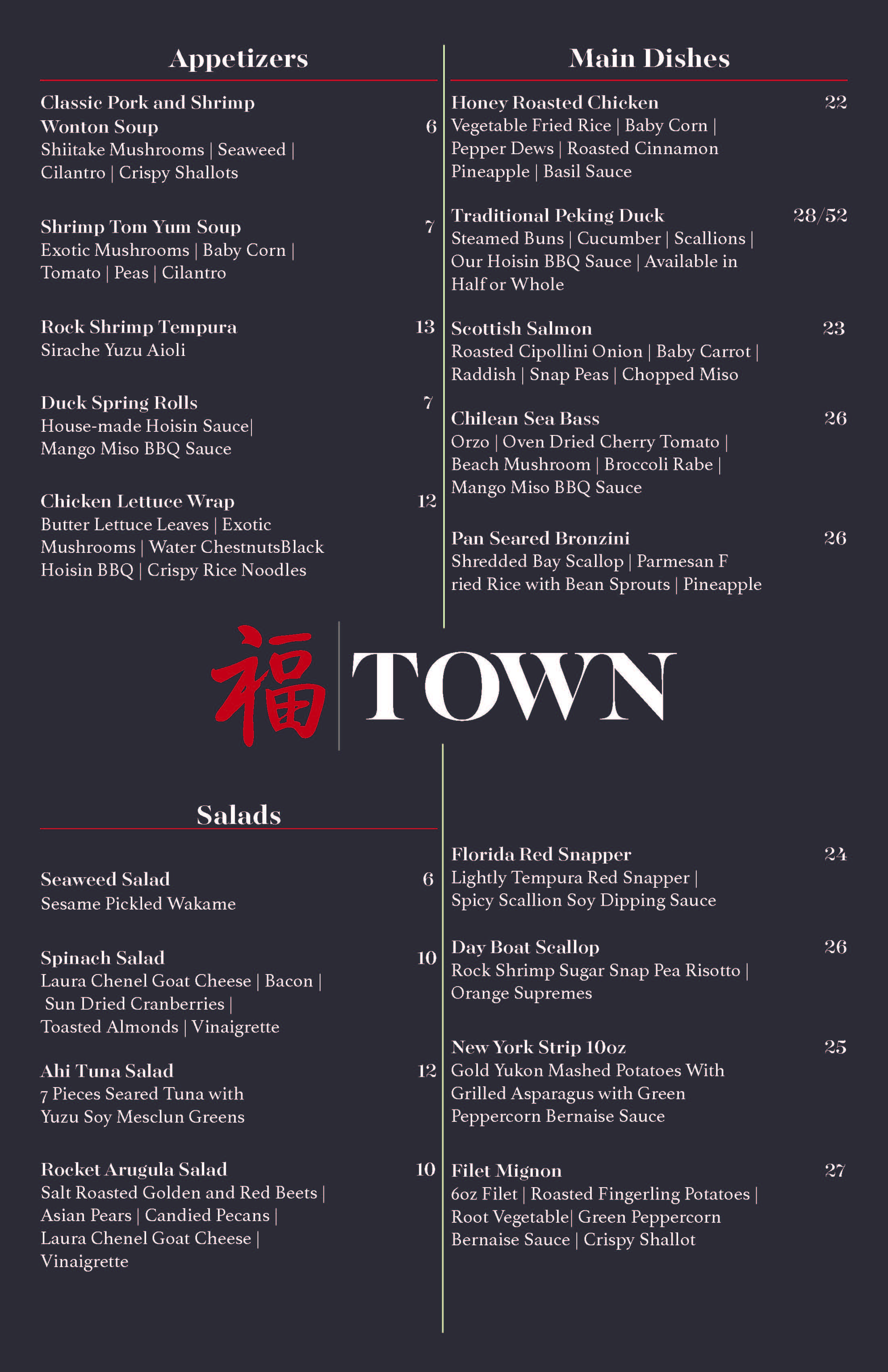 menu design