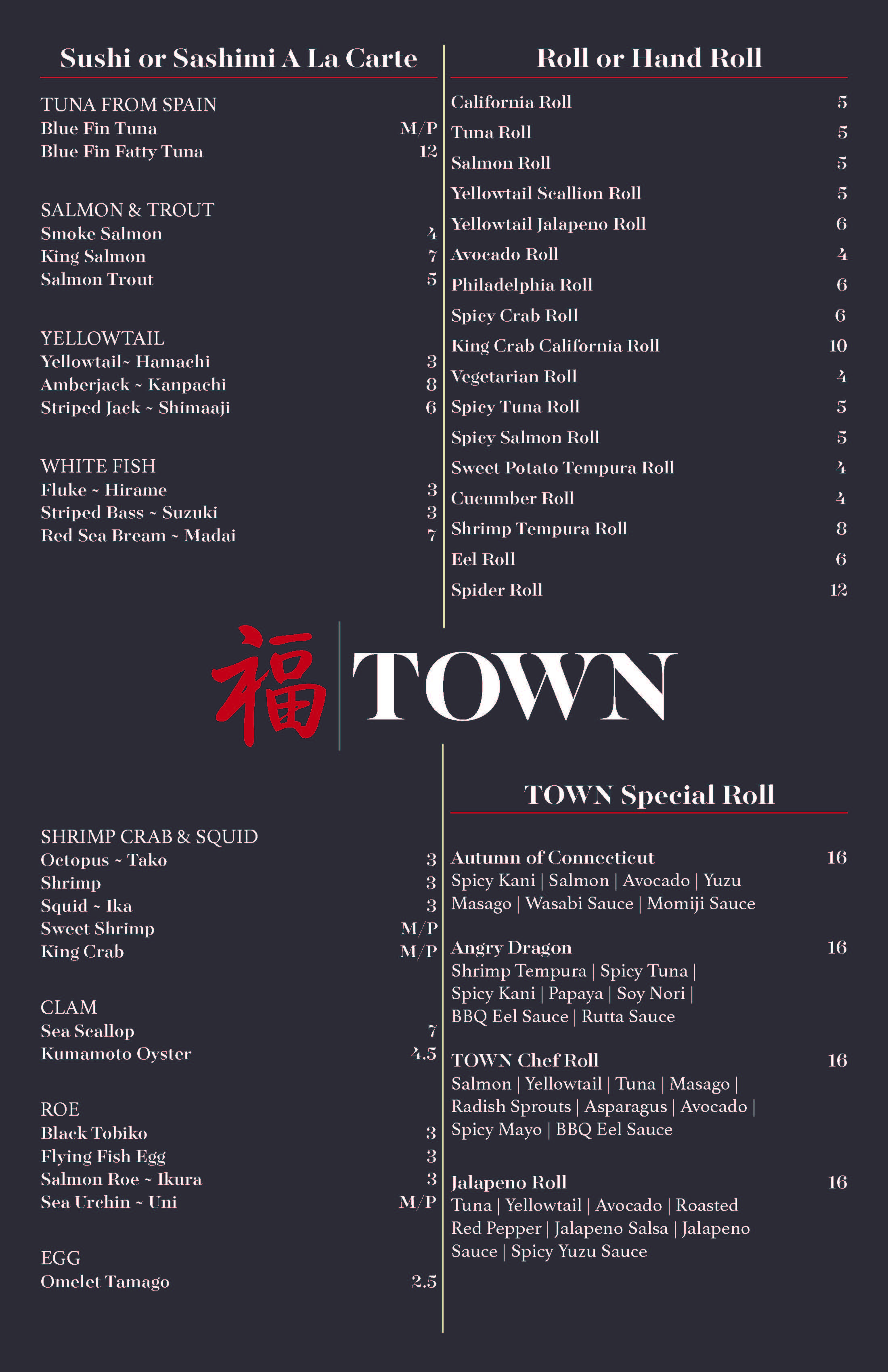menu design