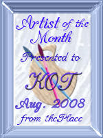 my new artist of the month award