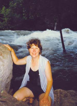 Beth at hueco springs rapid