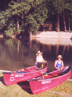 dawn and del at put-in for river cleanup