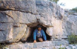 fred in cave above devil's river