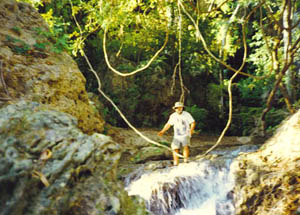 fred in gorman falls, colorado river