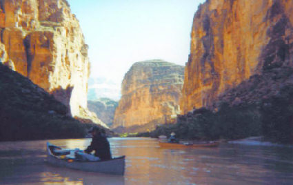 glen on rio grande river, lower canyons