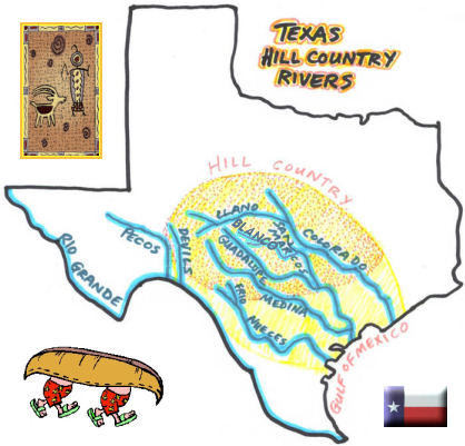 map of texas hillcountry