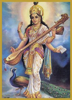 Sarasvati - deusa indiana da m&uacute;sica