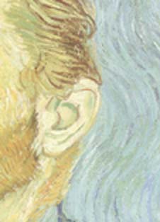 Fragmento de auto-retrato - Van Gogh/1889