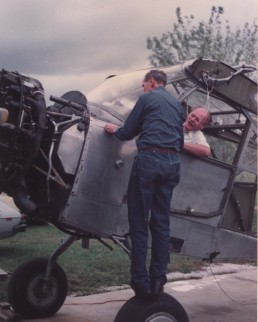 Joe Rogers and
Charlie Young with the L-13