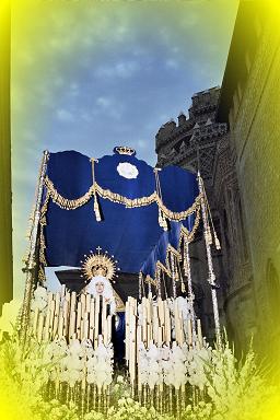 Detalle del paso de Maria Santisima del Dulce Nombre.