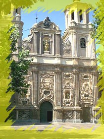 Fachada de la Iglesia de Santa Isabel.