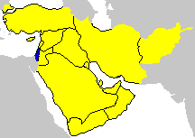 Map of the Middle East