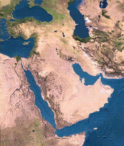 Map of the Middle East