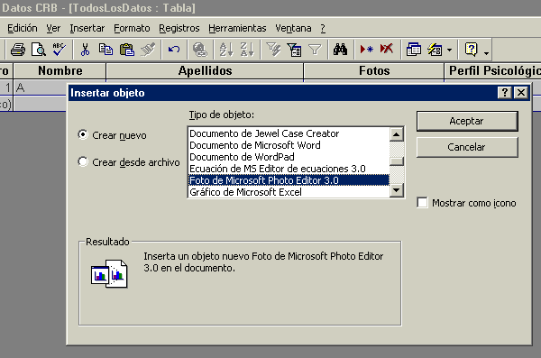 Selecciona "Foto de Microsoft Photo Editor"...