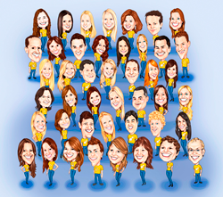 caricatura grupo