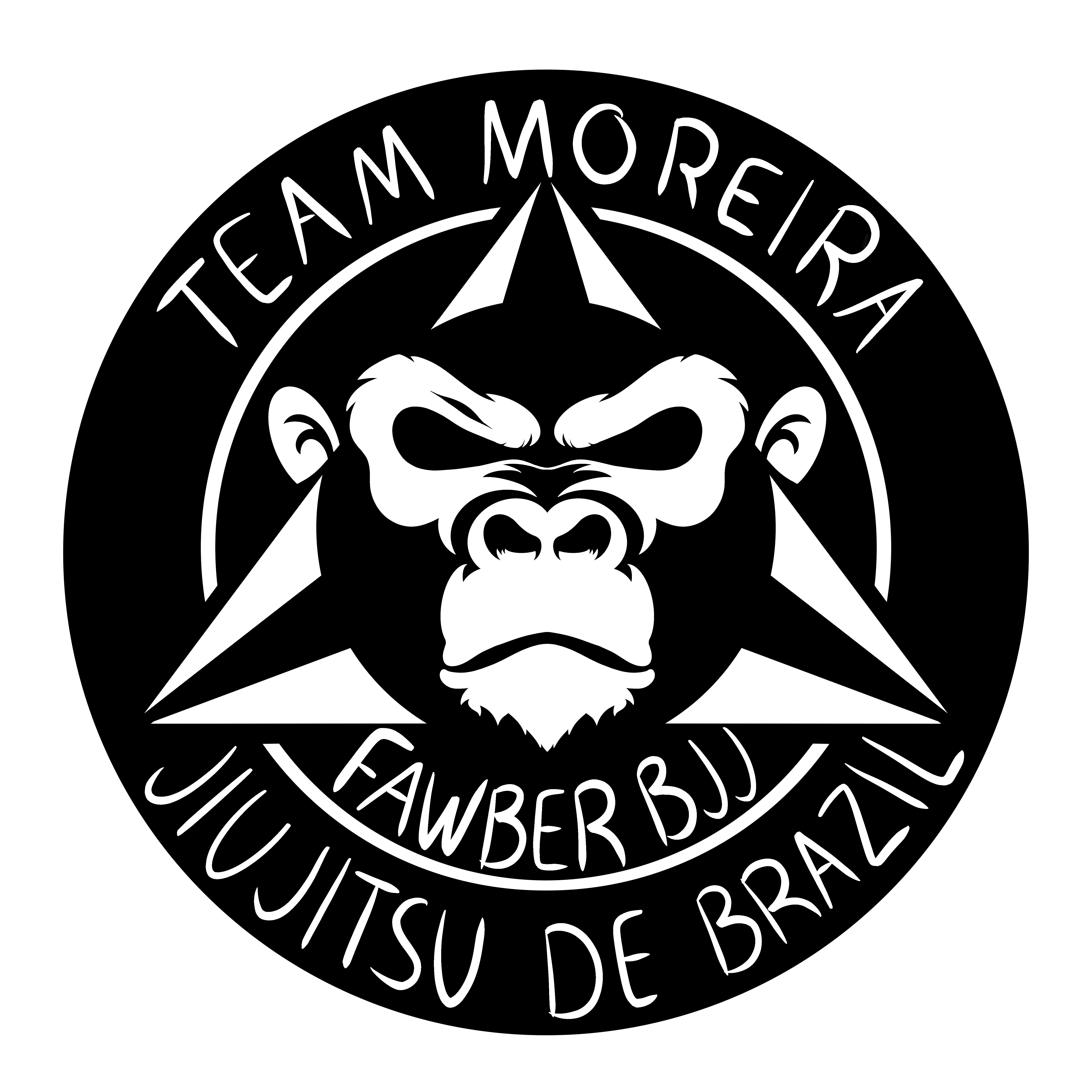 Fawber BJJ Logo. Black and white