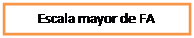 Cuadro de texto: Escala mayor de FA

