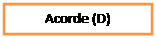 Cuadro de texto: Acorde (D)