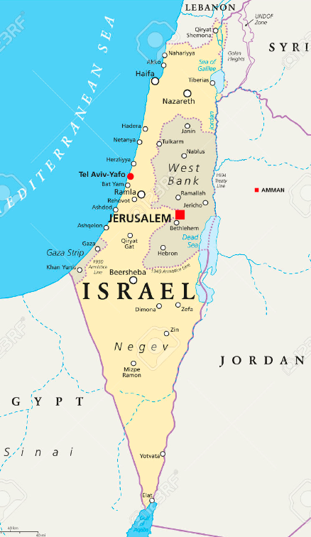 Mapa de Israel