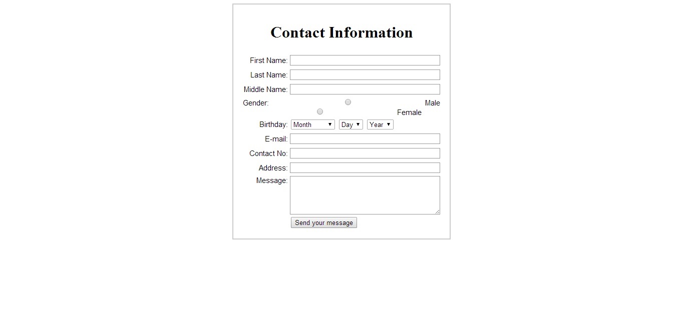 Contact Form