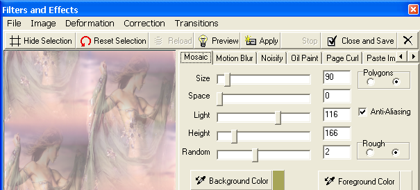 Image 4 : « Filters & effects »