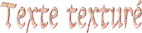 �criture textur�e avec PSP8