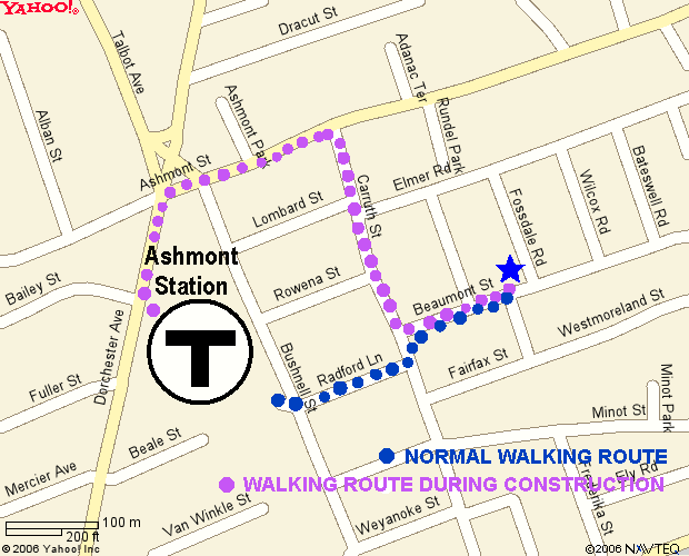 Walk to Carruth House from T