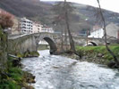 Puente Romano en la confluencia de los rios Luia y Narcea.