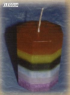 Veladora de los siete chakras