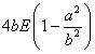 4b E(1 - a^2 / b^2)
