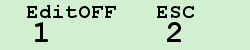 Press "1" for turning off Data Browsing Feature, Press "2" for rejecting your last input.