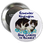 Button: Remember Kensington, Stop Cruelty to Animals