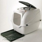 Covered Litter Box and Litter Pad