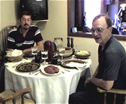 At the table