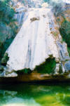 Cascada del Saltillo por el r�o Tus en Segura de la Sierra. 