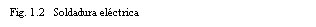Text Box: Fig. 1.2   Soldadura el�ctrica