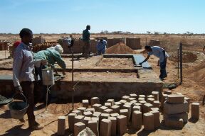 Laying out Foundation Work