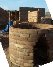 Circular tank built of curved SSB blocks