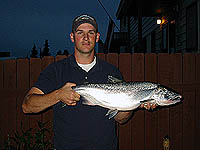 10 pound Silver Salmon caught in Ship Creek 6 Aug 02