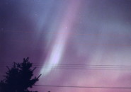 Northern lights out my back door on Elmendorf AFB January 2001