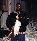 Harron with a snowshoe from Paxton