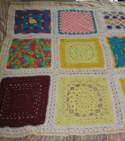 Closeup #1 of Thelma L afghan