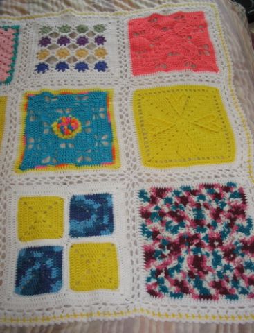 Closeup #2 of Thelma L afghan