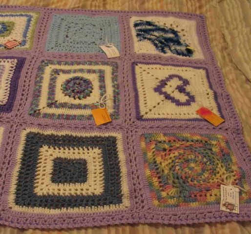 Closeup #2 of Jennie R afghan