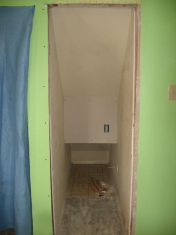 June 15 - under stairs