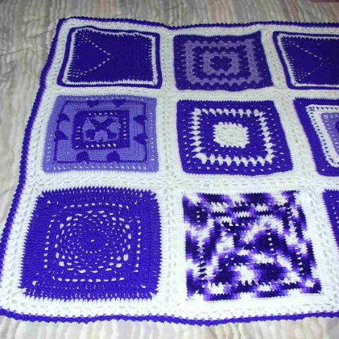 Closeup #1 of Darlene H afghan