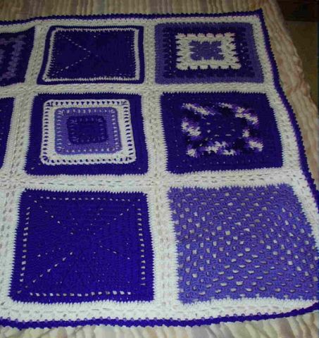 Closeup #2 of Darlene H afghan