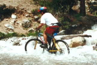 I enjoy my mountain bike 