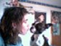 This is my Sister giving her stolen doggie some sugah